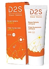 Caurspīdīgs saules aizsargkrēms sejai SPF 50 D2S Clear Sunscreen SPF 50