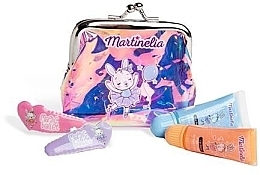 Martinelia Magic Ballet Beauty & Purse Set (lip/gloss/2x6ml + h/clip/2pcs + pouch/1pc) Набор косметики