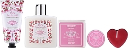 Набор Institut Karite Rose Mademoiselle (sh/gel/250ml + soap/100g + h/cr/75ml + b/oil/10ml + candle/1pc + confetti + bag)