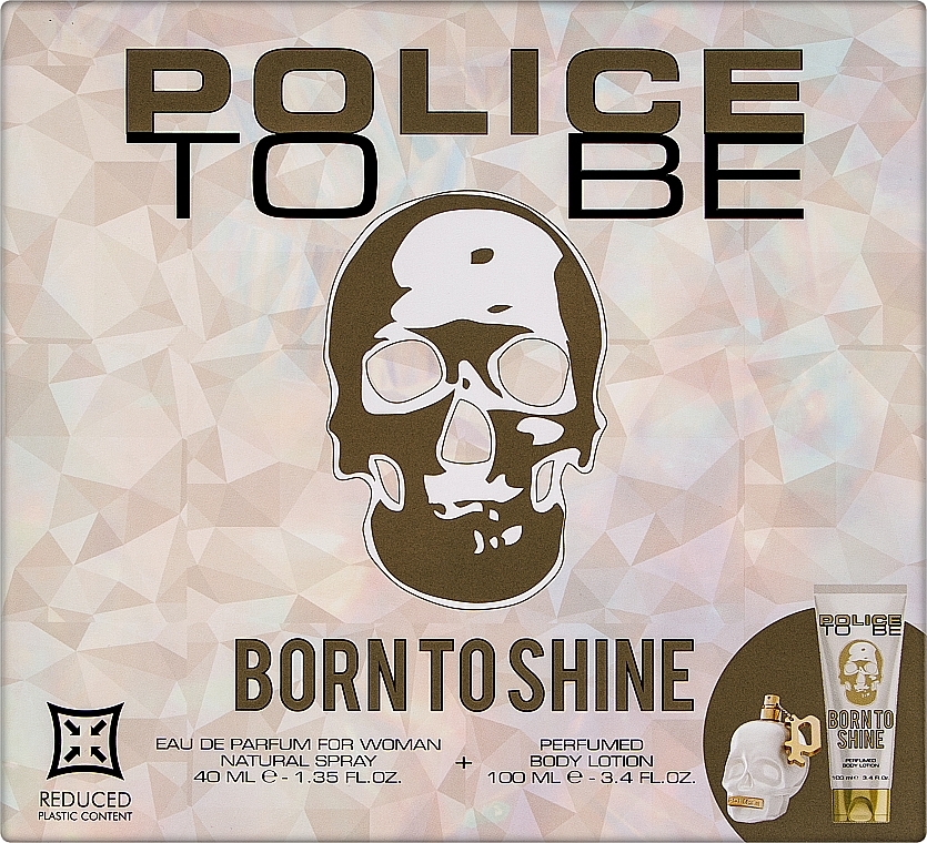 Police To Be Born To Shine Woman - Набор (edp/40ml + b/lot/100ml)