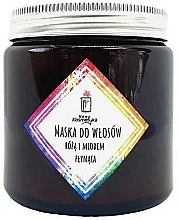 Matu maska ​​ar rozi un medu Nowa Kosmetyka Rose & Honey Flowing Hair Mask