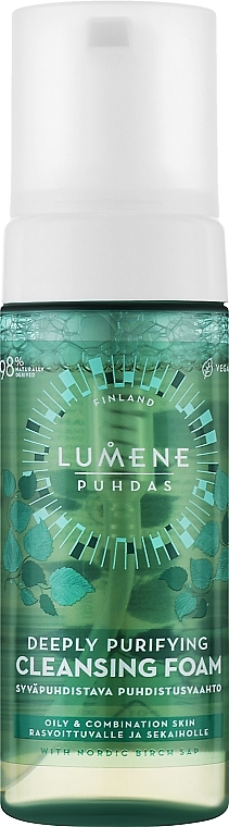 Dziļi attīrošās mazgāšanas putas - Lumene Puhdas Deeply Purifying Cleansing Foam