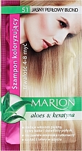 Tonēšanas matu šampūns ar alveju Marion Color Shampoo With Aloe