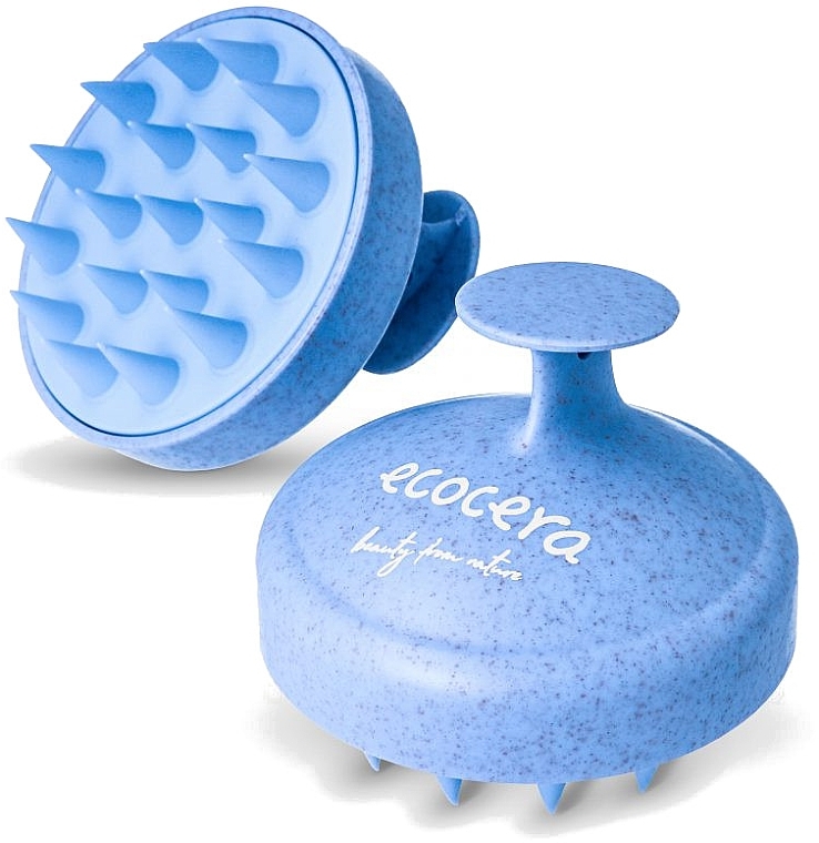 Щетка-массажер для кожи головы, голубая - Ecocera Medi Scalp Massage Brush