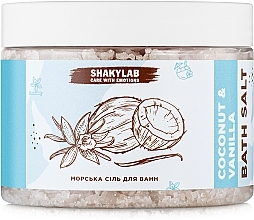 Соль морская для ванн "Coconut & Vanilla" SHAKYLAB Natural Bath Salt