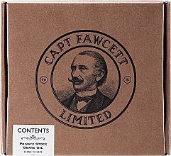 Komplekts Captain Fawcett Beard Oil & Foldable Beard Comb Gift Set (beard/oil/50 ml + comm/1 pcs)