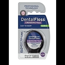 Зубная нить для ортодонтических аппаратов и имплантатов Elgydium Clinic Dental Floss Crossing Floss Cool Mint