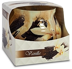 Svece stikla traukā Admit Candle In Glass Cover Vanilla