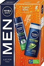 Komplekts NIVEA MEN Super Hero (deo/150ml + sh/gel/250ml)