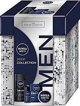 Komplekts NIVEA MEN Deep Collection (deo/roll/50ml + sh/gel/250ml + cr/75ml + after/sh/lot/100ml)