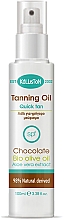 Тонирующее масло Kalliston Quick Tanning Oil With Chocolate Pperfume