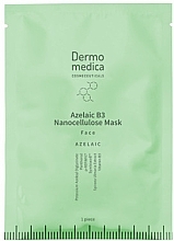 Mască facială terapeutică cu nano-celuloză Dermomedica Azelaic B3 Nanocellulose Face Mask