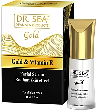 Сыворотка для лица с золотом и витамином Е Dr.Sea Gold & Vitamin E Radiant Skin Effect Serum