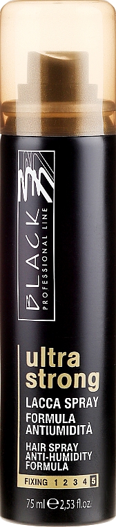 Lac de păr, fixare foarte puternică - Black Professional Line Hairspray Ultra Strong Hold 