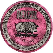 Помада для укладки волос Reuzel Pink Grease Heavy Hold