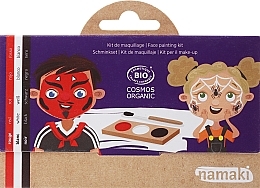 Set pentru copii Namaki Devil & Spider 3-Color Face Painting Kit