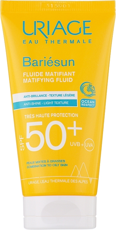 Солнцезащитный матирующий флюид - Uriage Bariésun Mat Fluide SPF50+