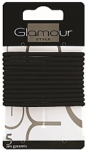 Elastice de păr, 414931, negru Glamour