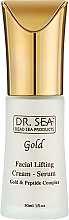 Крем-сыворотка с золотом и пептидным комплексом Dr.Sea Gold & Peptide Complex Lifting Cream-Serum