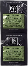 Mască de față, argilă verde "Curățare profundă" Apivita Express Beauty Face Mask Green Clay