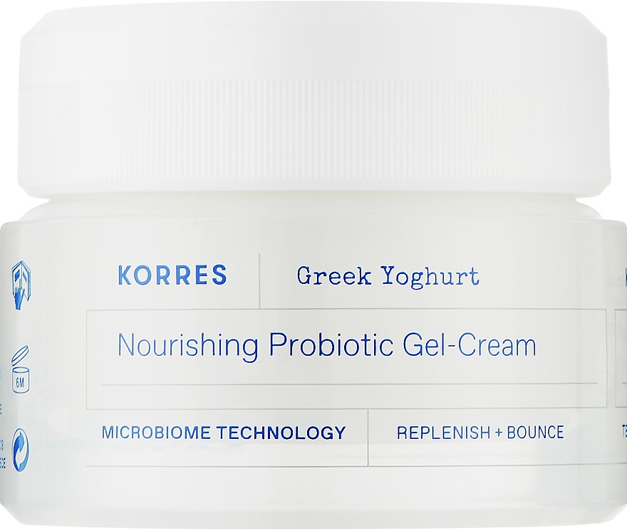 Gel-cremă hidratant pentru față, cu probiotice, pentru ten normal spre gras - Korres Greek Yoghurt Nourishing Probiotic Gel-Cream