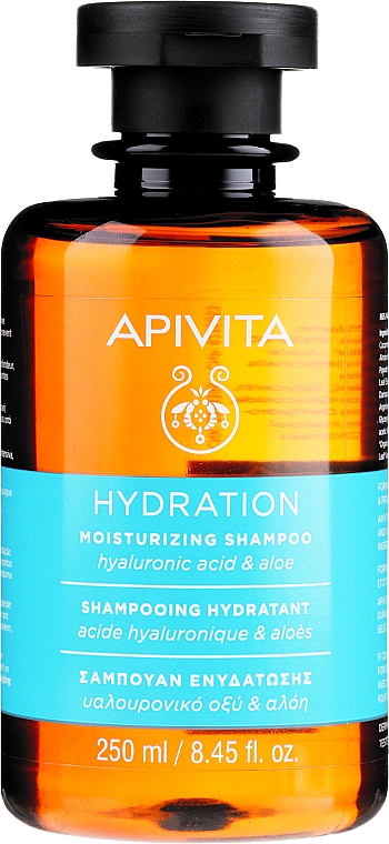 Șampon hidratant cu acid hialuronic și aloe - Apivita Moisturizing Shampoo With Hyaluronic Acid & Aloe