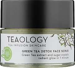 Scrub facial pe bază de extract de ceai verde Teaology Green Tea Detox Face Scrub