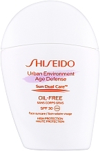 Cremă cu protecție solară pentru față Shiseido Urban Environment Age Defense Sun Dual Care SPF 30 UVA