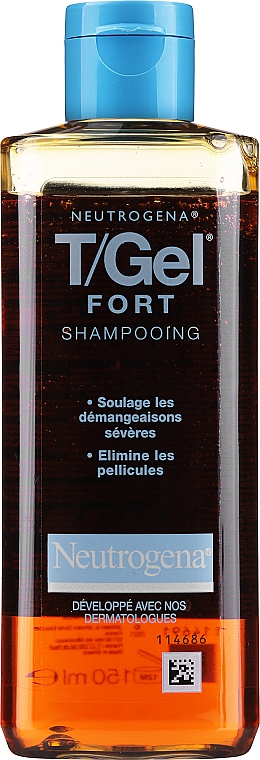 Șampon anti-mătreață pentru scalp uscat - Neutrogena T/gel Fort Shampooing