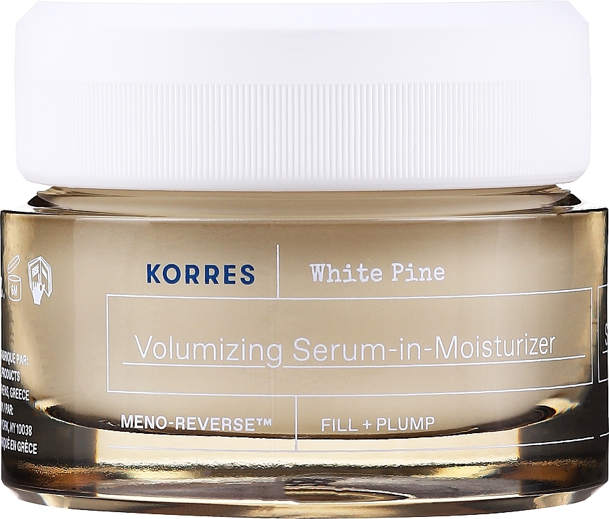 Cremă de zi pentru ten normal sau mixt - Korres White Pine Volumizing Serum-in-Moisturizer