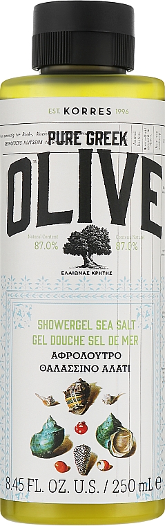 Gel de duș "Sare de mare" - Korres Pure Greek Olive Sea Salt Shower Gel