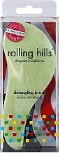 Hårborste, ljusgrön Rolling Hills Detangling Brush Travel Size Light Green