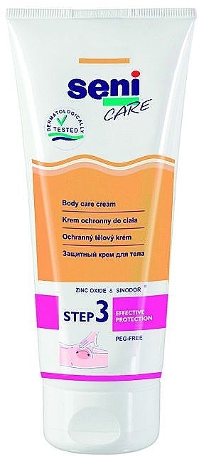 Skyddande kroppskräm "Zinkoxid och Sinodor" - Seni Care Body Care Cream