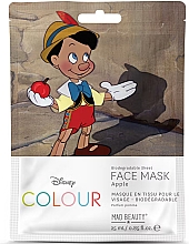 Pinocchio ansiktsmask Mad Beauty Disney Colour Biodegradable Sheet Face Mask Apple	