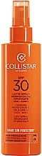 Razpršilo za sončenje Collistar Tanning Moisturizing Milk Spray SPF 30