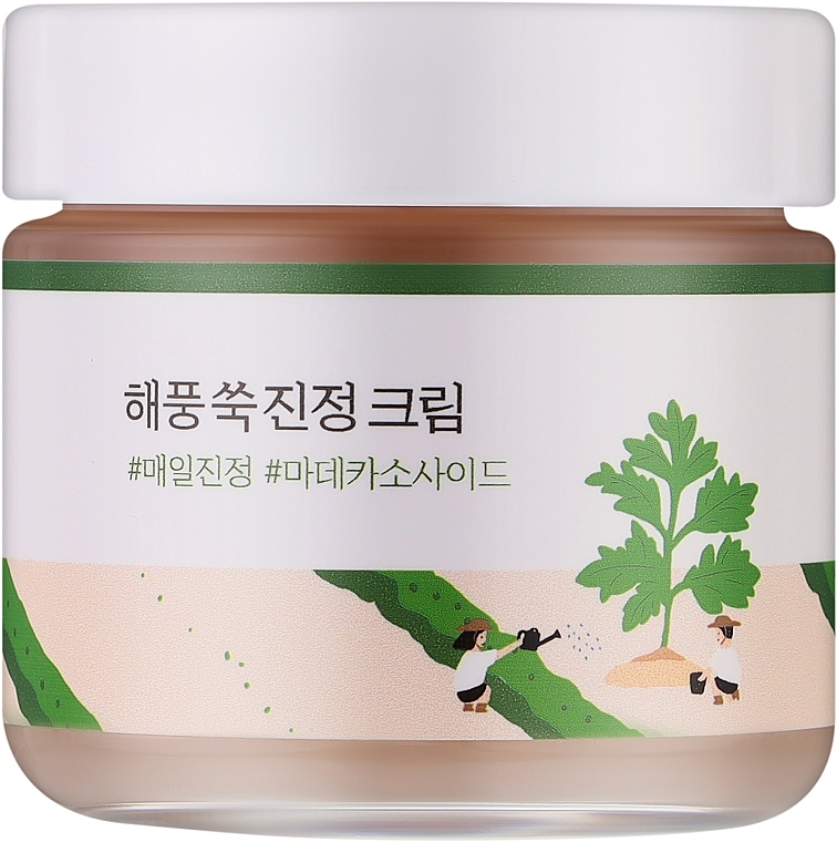 Pomirjujoča krema z morskim pelinom - Round Lab Mugwort Calming Cream