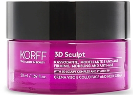 Krema proti staranju za obraz in vrat Korff 3D Sculpt Face Crema