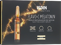 Nočni serum za obraz Isdin Isdinceutics Flavo C Melatonin Serum Reparador De Noche