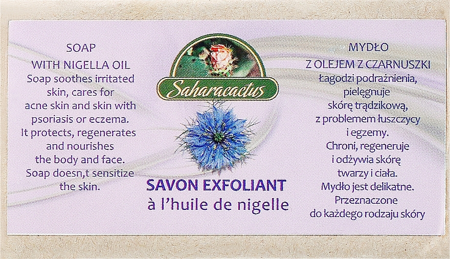 Milo z oljem črne kumine - Efas Saharacactus Nigella Oil Soap