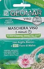 Čistilna maska za obraz z učinkom matiranja Geomar Purifying Mat-Effect Face Mask