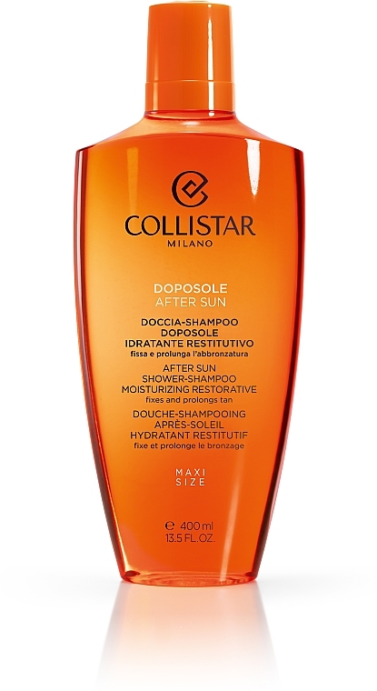 Tretma za revitalizacijo las in telesa po sončenju - Collistar Dopo-Sole Doccia-Shampoo Idratante Restitutivo