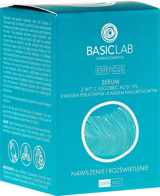 Serum za obraz z vitaminom C - BasicLab Dermocosmetics Esteticus