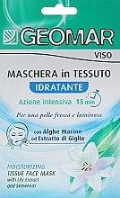 Intenzivna vlažilna maska za obraz Geomar Moisturizing Tissue Face Mask