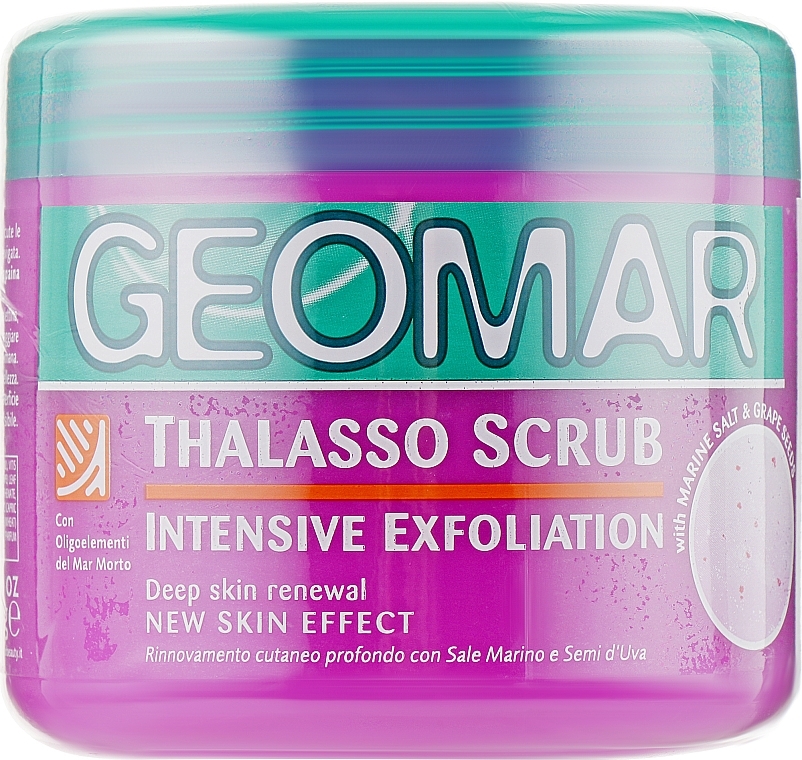 Piling za telo z morsko soljo in grozdnim talasom - Geomar Thalasso Scrub Intensive Exfoliation