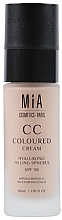 Mia Cosmetics Paris CC Coloured Cream SPF30 CC-krém na tvár