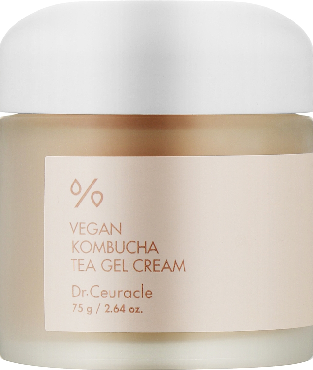 Vegánsky krém-gél na tvár s extraktom z kombuchy - Dr.Ceuracle Vegan Kombucha Tea Gel Cream