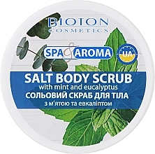 Soľný telový peeling s mätou a eukalyptom Bioton Cosmetics Spa & Aroma 