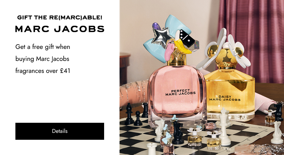 Spend £41 on Marc Jacobs fragrances and get a free cosmetic bag