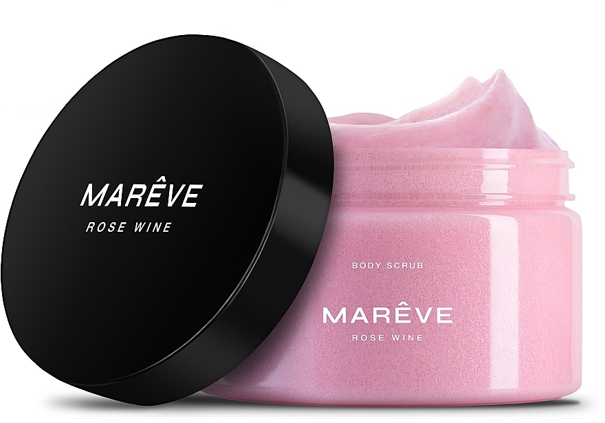 Perfumed Shimmering Body Scrub 'Rose Wine' - MAREVE