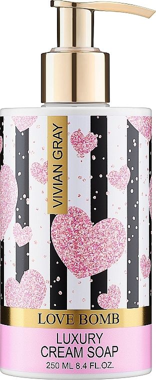 Liquid Cream-Soap - Vivian Gray Love Bomb Luxury Cream Soap